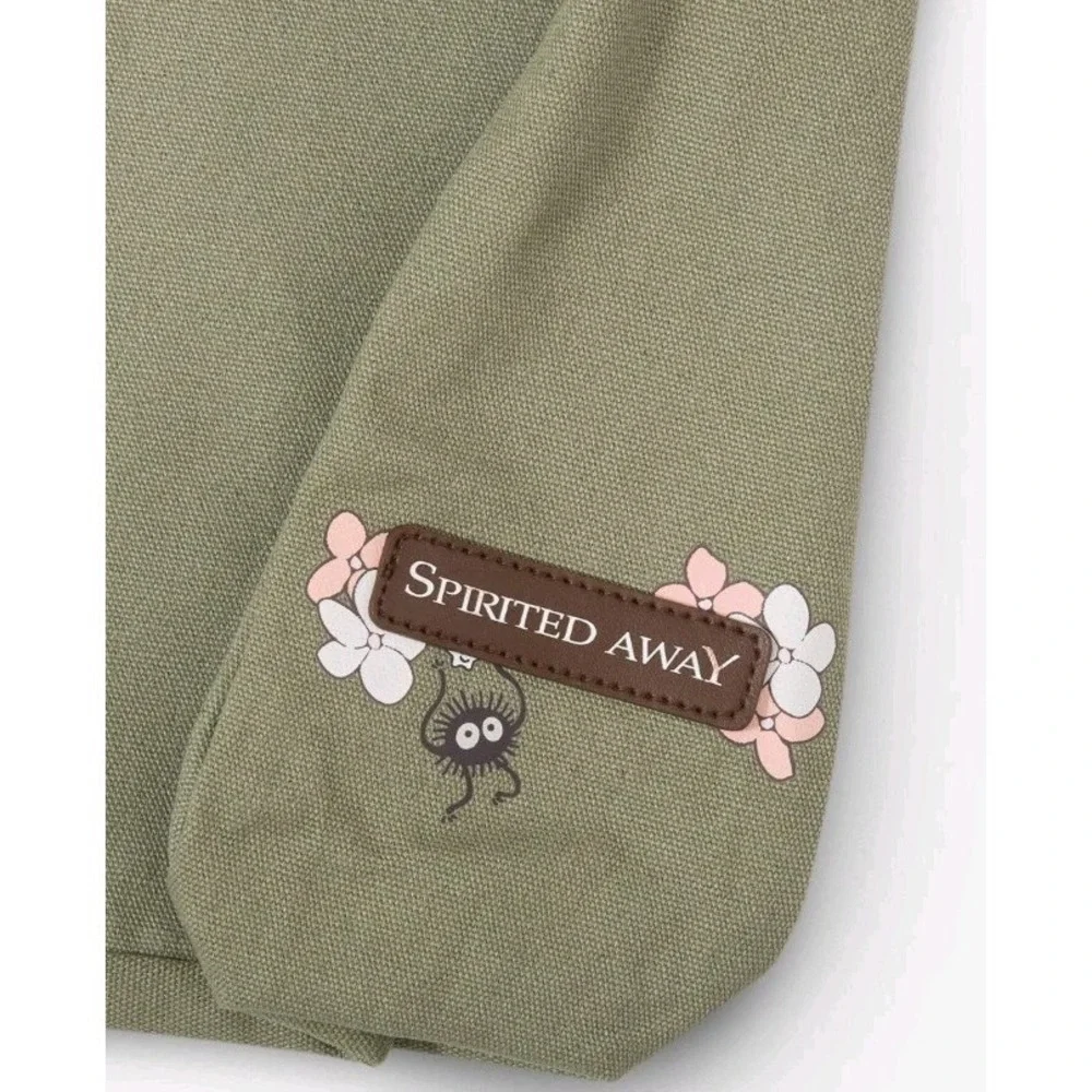 Studio Ghibli Spirited Away Soot Sprite Cherry Blossom Messenger Bag & WALLET! - Picture 5 of 9